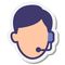 Animated customer support headset icon representing ongoing support